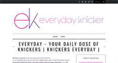 Desktop Screenshot of everydayknicker.com