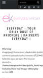 Mobile Screenshot of everydayknicker.com